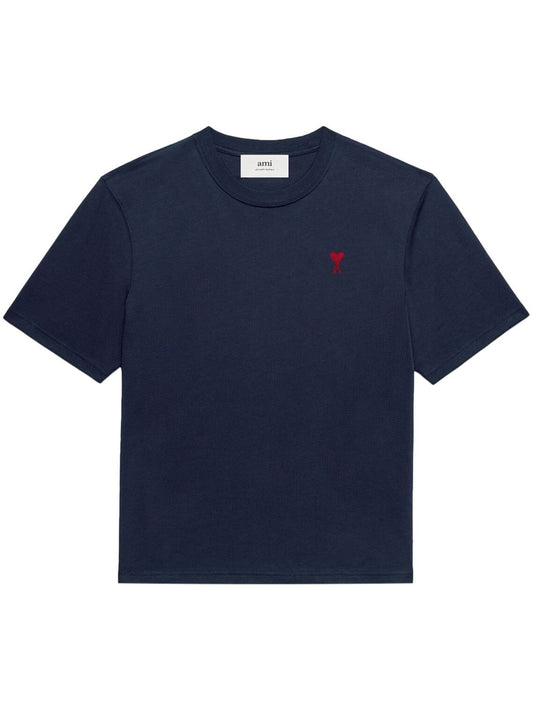 T-shirt with embroidered logo