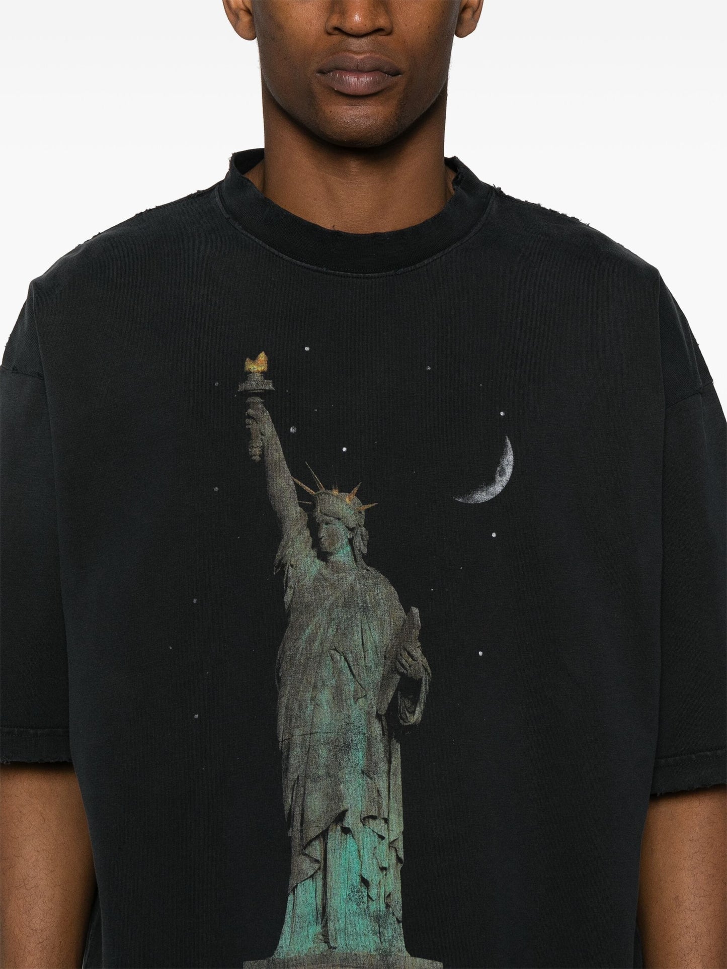 Paris Liberty distressed T-shirt