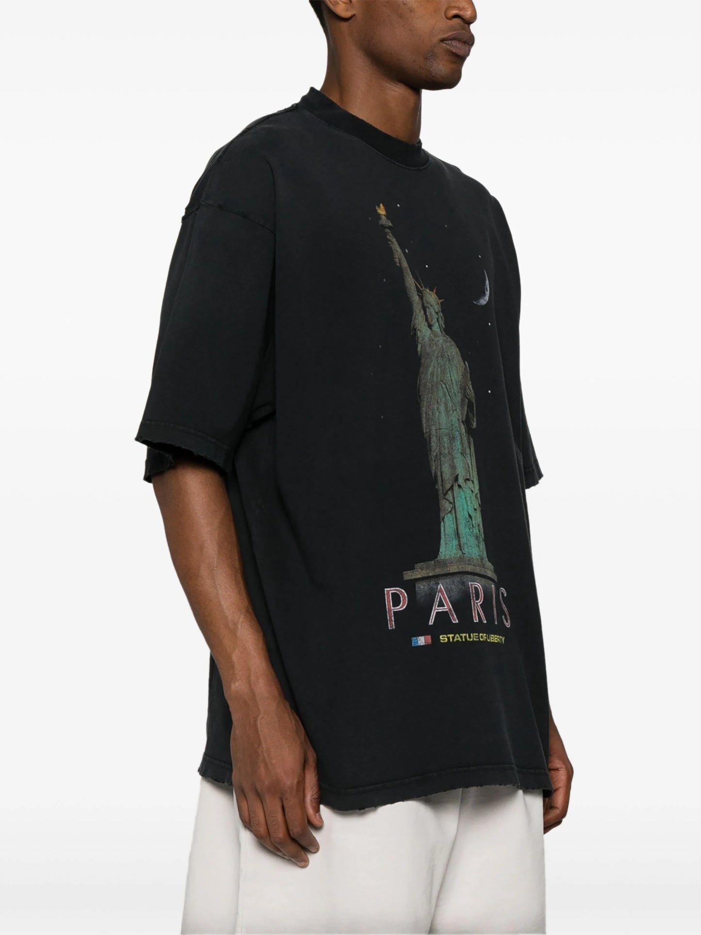 Paris Liberty distressed T-shirt