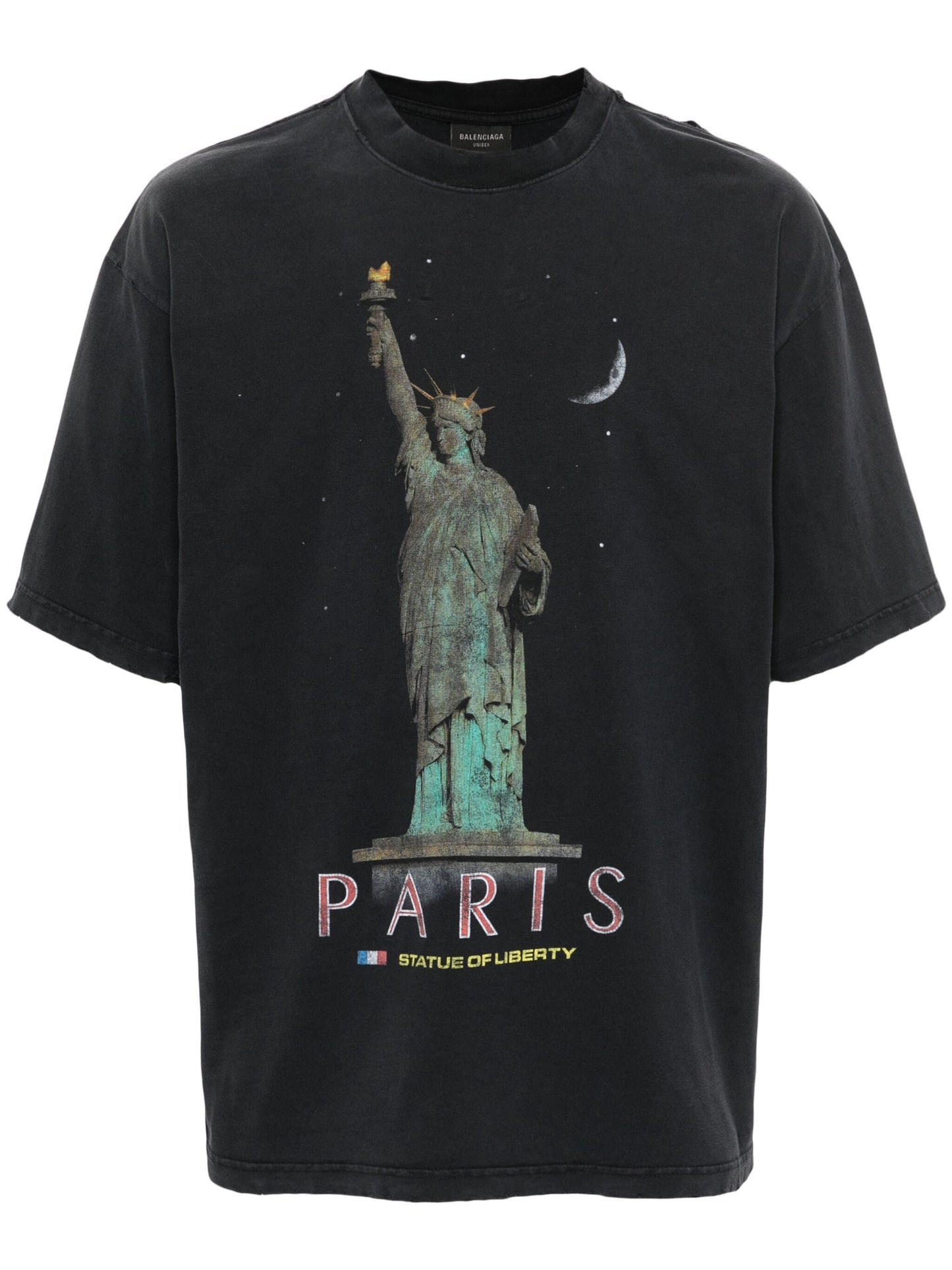 Paris Liberty distressed T-shirt