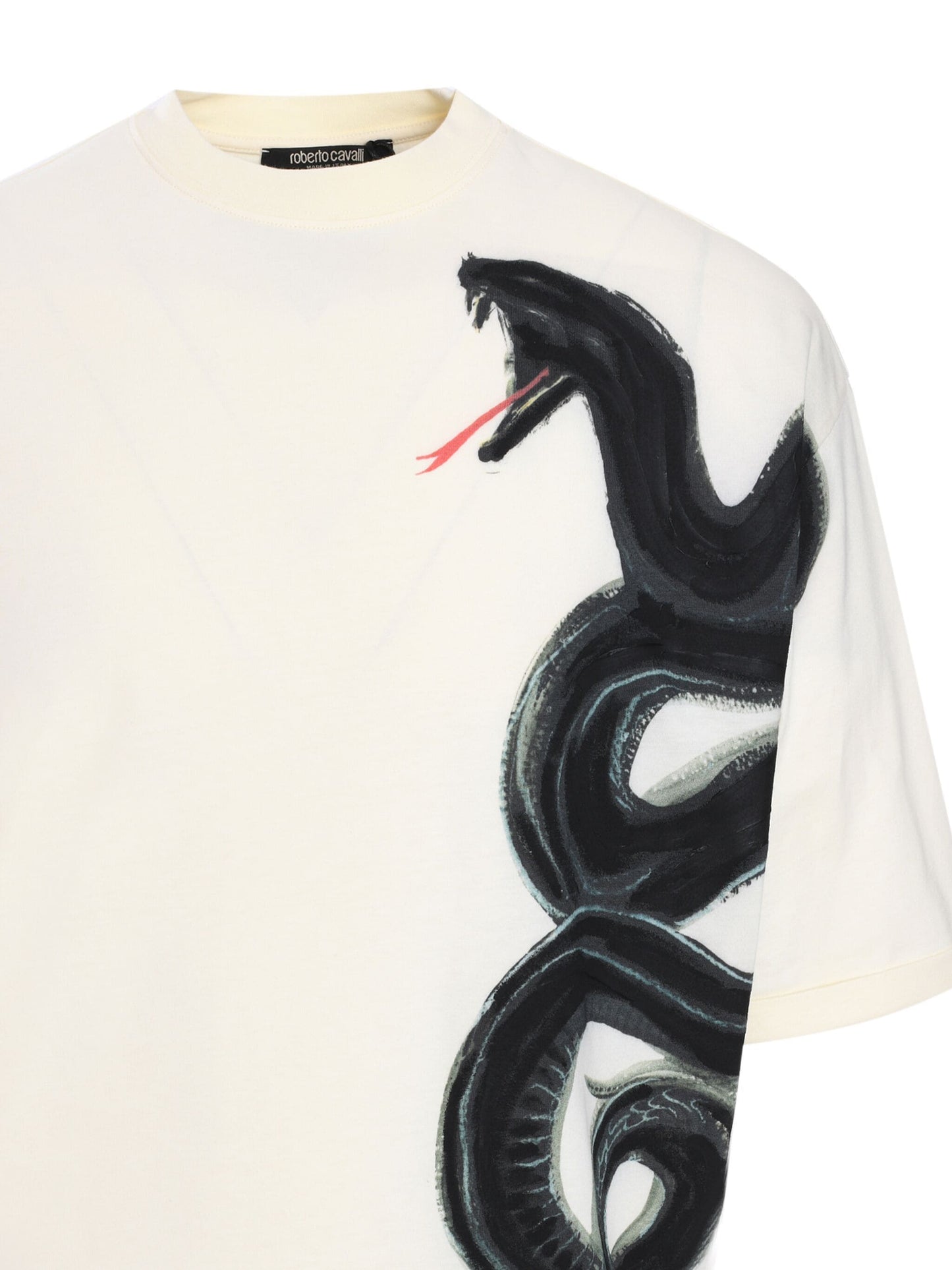 Snake-print T-shirt